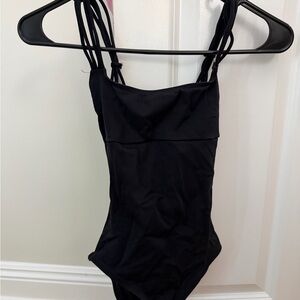 Women’s Capezio Strappy Black Leotard